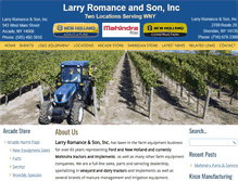 Tablet Screenshot of larryromanceandson.com